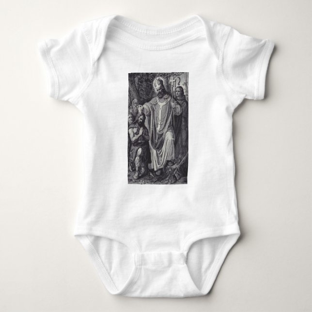 Saint Boniface English Benedicine munk T Shirt (Framsida)