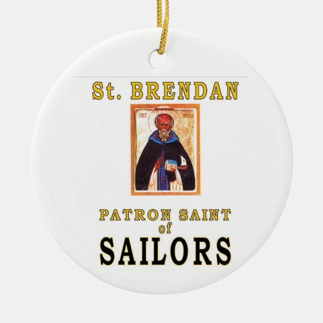 SAINT BRENDON JULGRANSPRYDNAD KERAMIK (Framsidan)