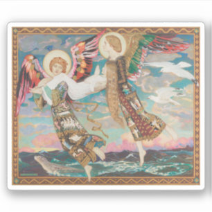 Saint Bride. 1913 av John Duncan Klistermärken