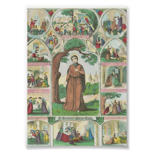 Saint Brigid i Irland Fototryck (Framsidan)