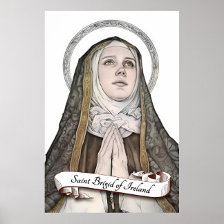 Saint Brigid i Irland Poster