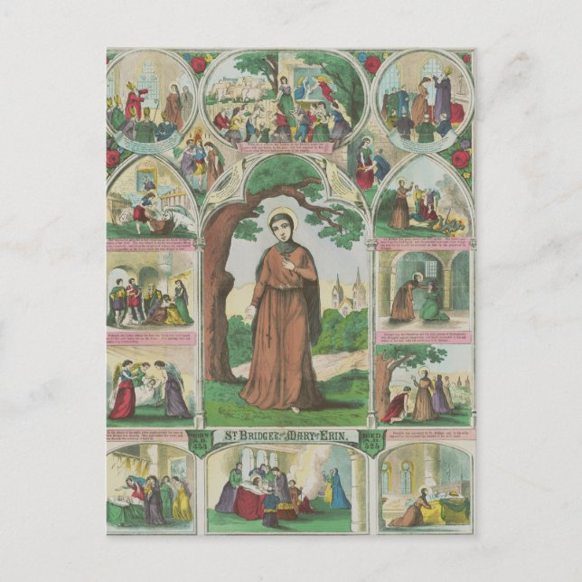 Saint Brigid i Irland Vykort (Framsida)