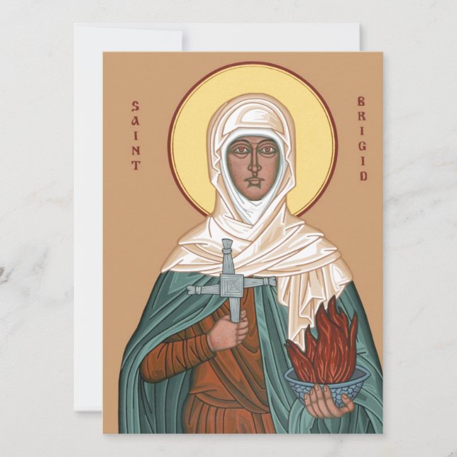 Saint Brigid med Kor och Heliga Fire (Framsida)