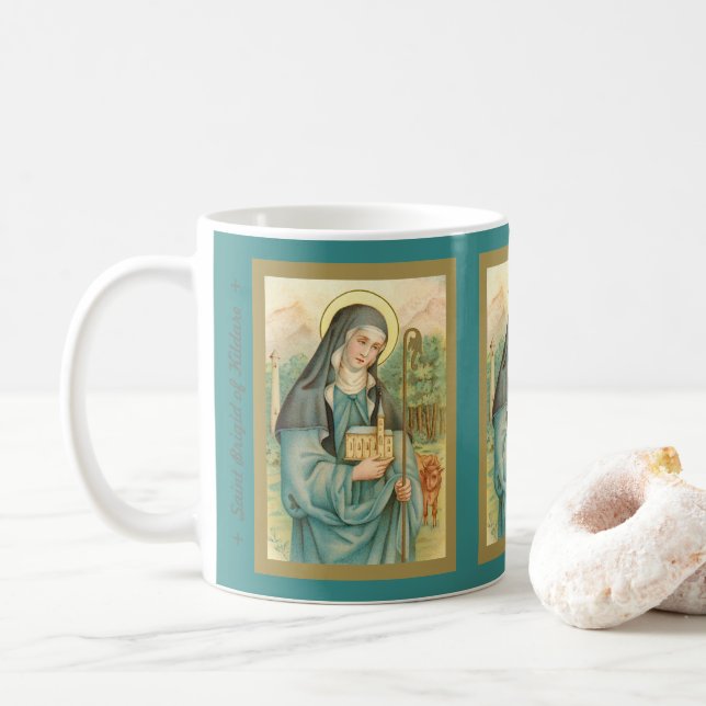 Saint Brigid of Ireland (M 014) Coffee Mugg 3 (Med munk)