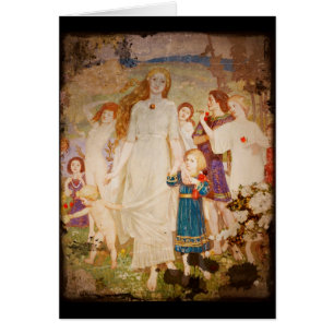 Saint Brigid som Bride Hälsningskort