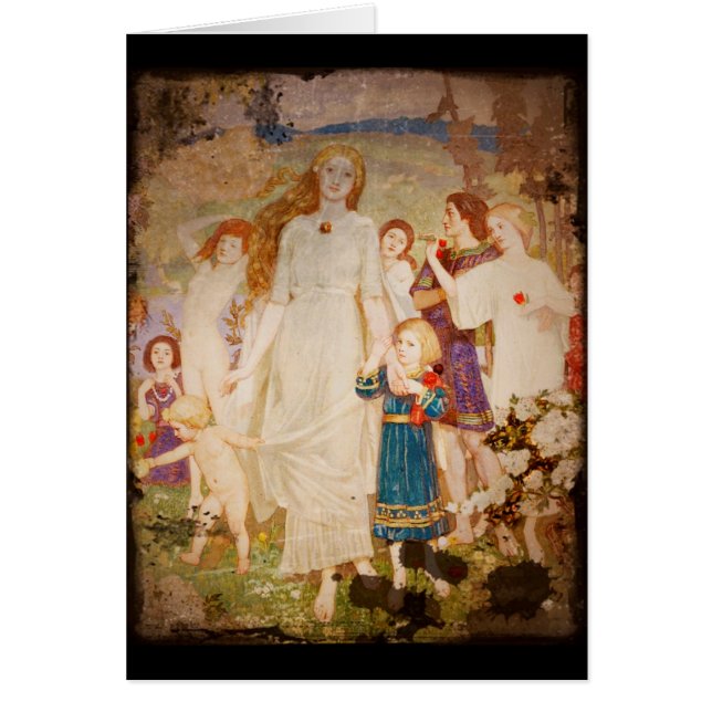 Saint Brigid som Bride Hälsningskort (Framsidan)