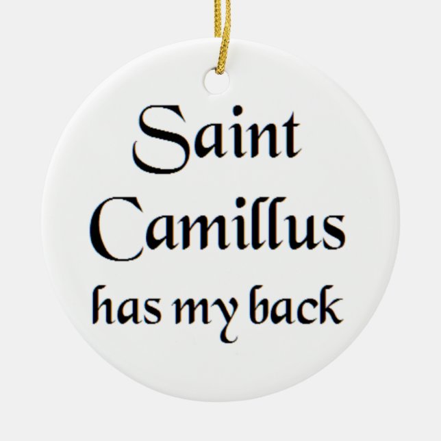 saint camillus coffee mug julgransprydnad keramik (Framsidan)