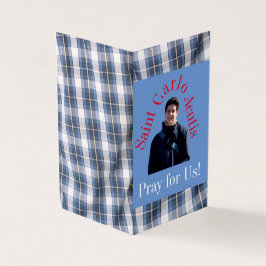 Saint Carlo Acutis Prayer Card Kort