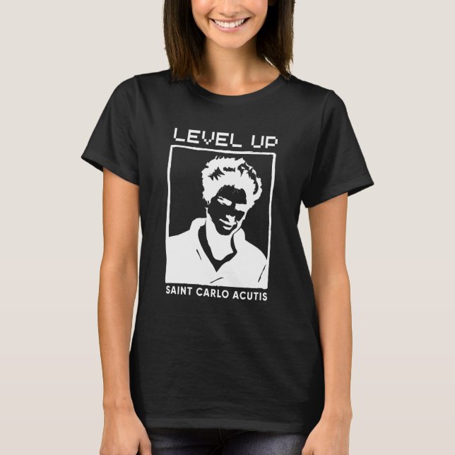 Saint Carlo Acutis T-Shirt Modern Saint (Framsida)