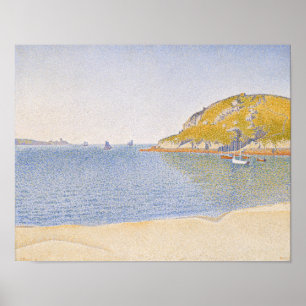 Saint-Cast-hamnen av Paul Signac Poster