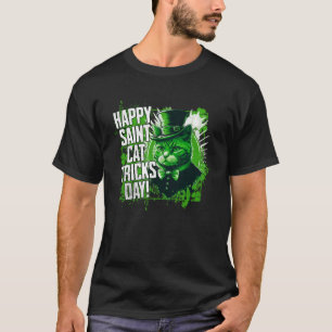 Saint Cat Tricks Day Saint Paddy's Day Leprecha T Shirt