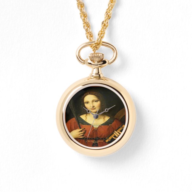 Saint Catherine av Alexandria Armbandsur (Framsida)