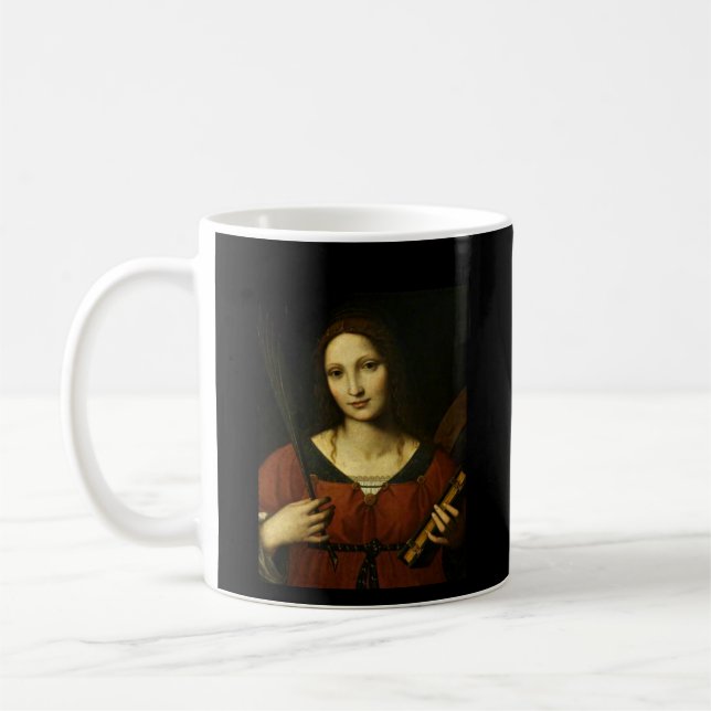 Saint Catherine av Alexandria (Bernardino Luini) Kaffemugg (Vänster)