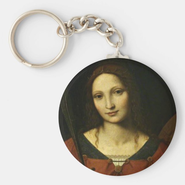 Saint Catherine av Alexandria (Bernardino Luini) Nyckelring (Framsidan)