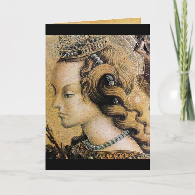 Saint Catherine av Alexandria Helgkort (Framsida)