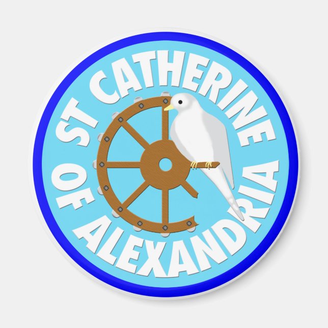Saint Catherine av Alexandria Magnet (Framsidan)