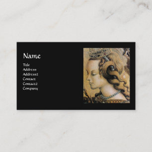 Saint Catherine av Alexandria Monogram svartpearl Visitkort