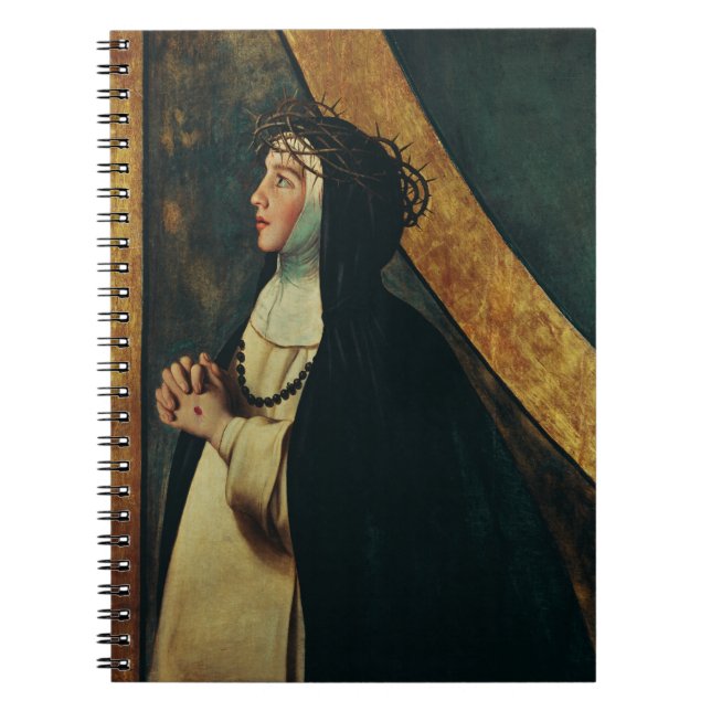 Saint Catherine av Siena av Juan Bautista Maino Anteckningsbok (Framsidan)