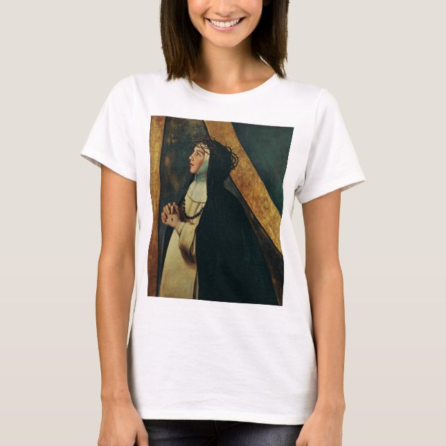 Saint Catherine av Siena av Juan Bautista Maino T Shirt (Framsida)