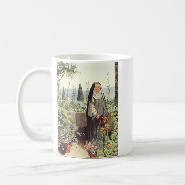 Saint Catherine av Siena Kaffemugg (Vänster)