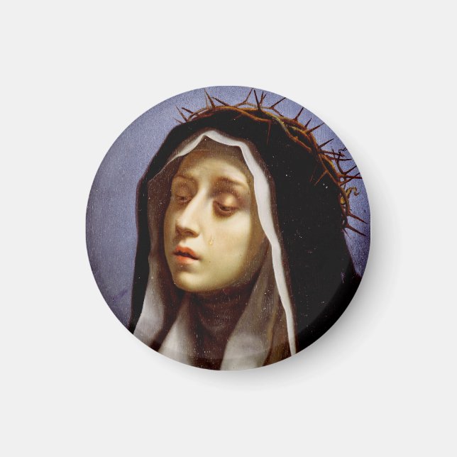 Saint Catherine av Siena Magnet (Framsidan)