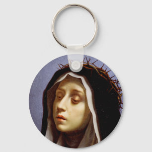 Saint Catherine av Siena Nyckelring