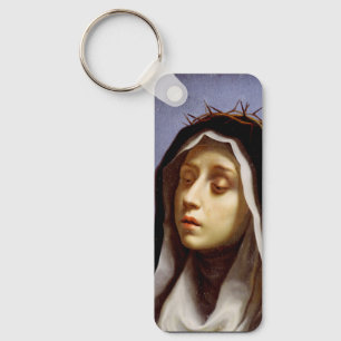 Saint Catherine av Siena Nyckelring