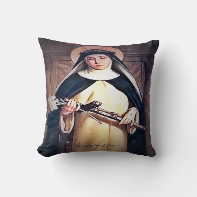 Saint Catherine av Sienna Kudde (Framsida)