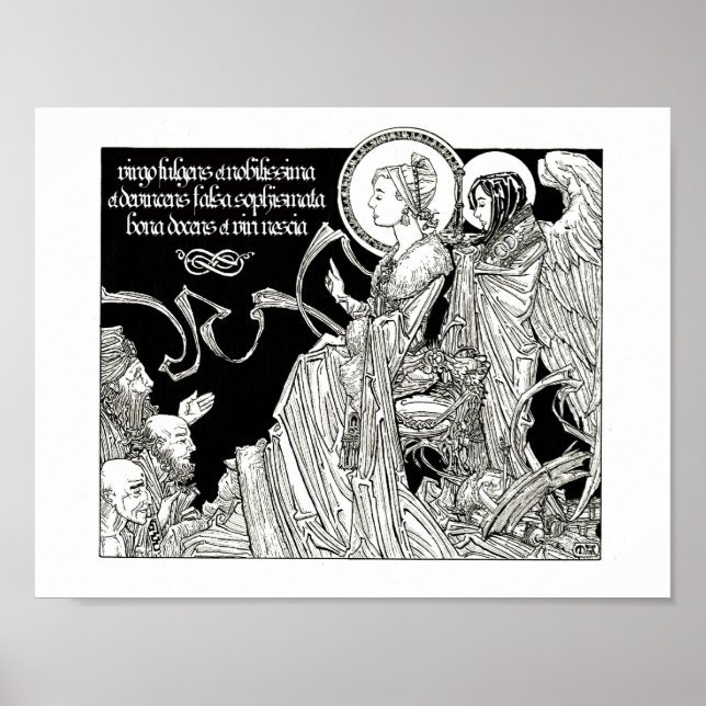 Saint Catherine Disputing de 50 filosoferna Poster (Framsidan)