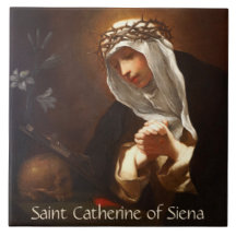 Saint Catherine of Siena (Franceschini) Ceramic Ti