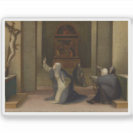 Saint Catherine of Siena Receiving the Stigmata Klistermärken