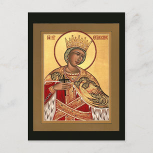 Saint Catherine Prayer Card Vykort