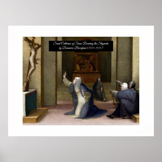 Saint Catherine Receiving the Stigmata Poster (Framsidan)