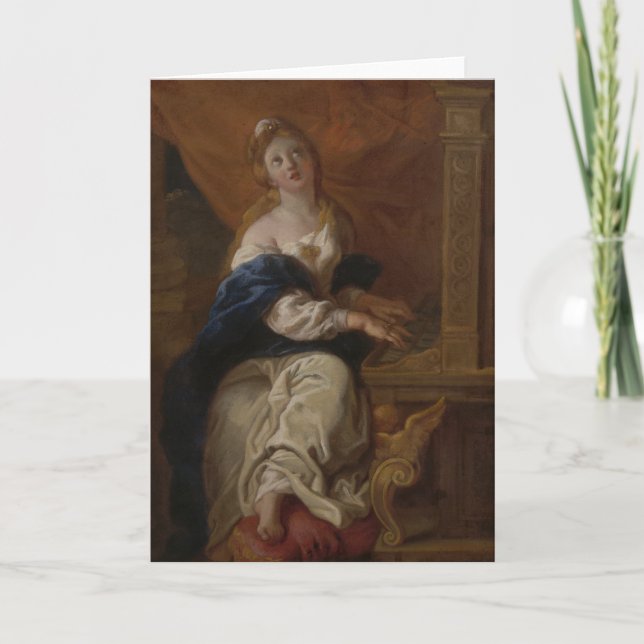 Saint Cecilia | 1700 (Papper olja) Kort (Framsida)