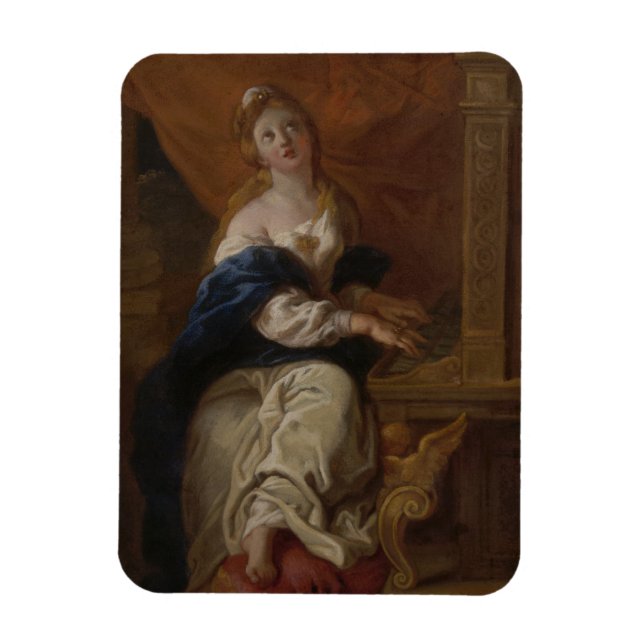 Saint Cecilia | 1700 (Papper olja) Magnet (Vertikal)