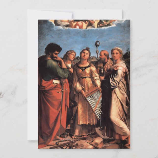 Saint Cecilia Altarpart Inbjudningar (Framsida)