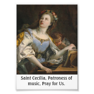 Saint Cecilia-Anpassadet Poster