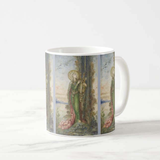 Saint Cecilia av Gustav Moreau Kaffemugg (Framsida höger)