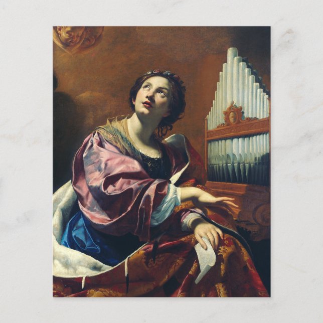 Saint Cecilia av Simon Vouet (Framsida)