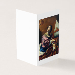 Saint Cecilia av Simon Vouet Kort