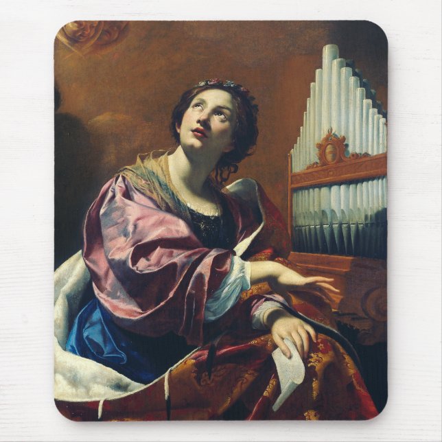 Saint Cecilia av Simon Vouet Musmatta (Framsidan)