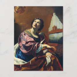 Saint Cecilia av Simon Vouet Vykort