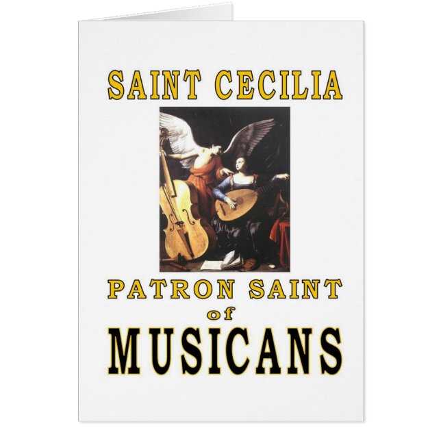 SAINT CECILIA HÄLSNINGSKORT (Framsidan)