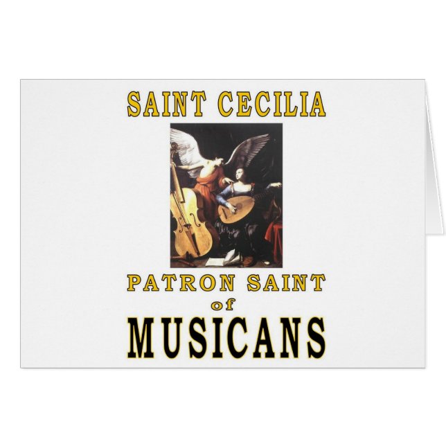 SAINT CECILIA HÄLSNINGSKORT (Framsidan Horizontal)