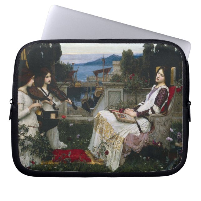 Saint Cecilia i Garden Laptop Sleeve (Framsidan)