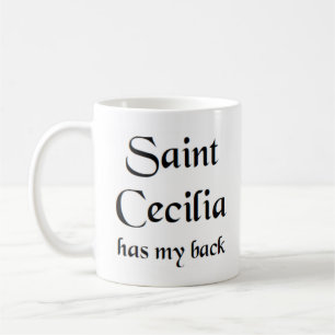 saint cecilia-kaffe mugg
