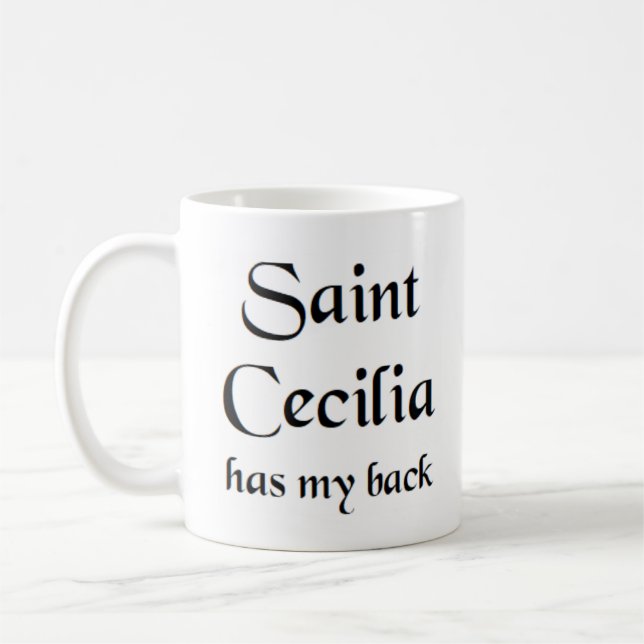 saint cecilia-kaffe mugg (Vänster)