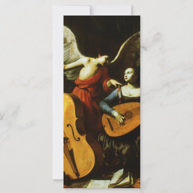 Saint Cecilia och Angel av Carlo Saraceni (Framsida)