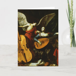Saint Cecilia och Angel av Carlo Saraceni Kort