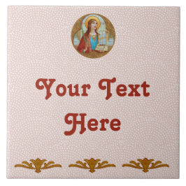 Saint Cecilia of Rom (BK 003) Ceramic Tile 2 Kakelplatta